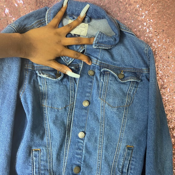 Blue Denim Jean Jacket - Picture 1 of 2
